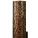Modern Hammered Copper & Brass Sconce with Rock Crystal Ball