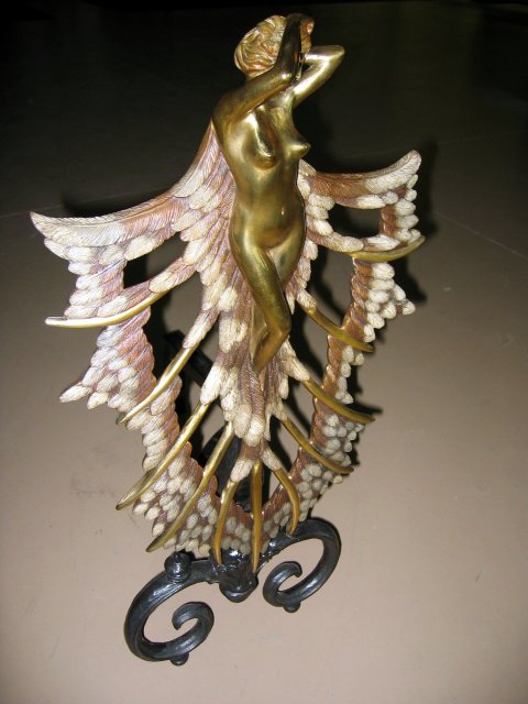 Nude Lady Fireplace Andirons