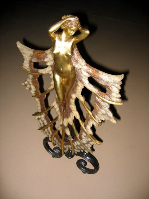 Nude Lady Fireplace Andirons