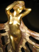 Nude Lady Fireplace Andirons