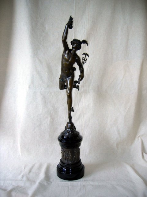 Mercury Bronze Figurine