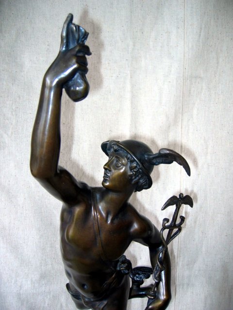 Mercury Bronze Figurine