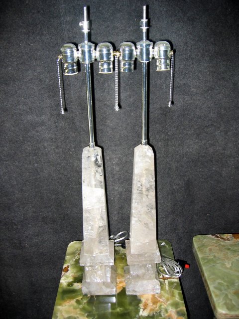 Solid Rock Crystal Table Lamps