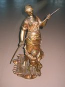 Woman W/young Child on a Raft