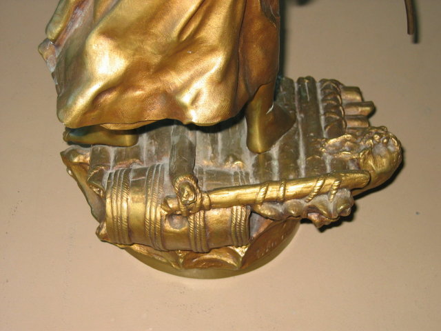 Woman W/young Child on a Raft