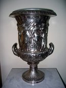 Neo Classical Urn Bronze Silvered & Antiqued