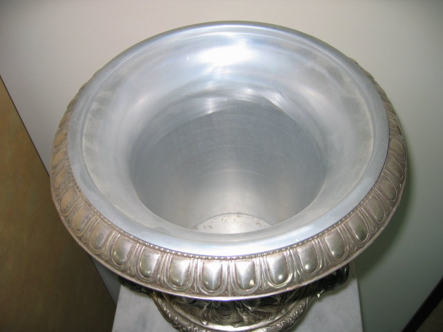 Neo Classical Urn Bronze Silvered & Antiqued