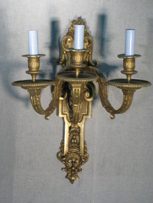 3 Arm Wall Sconce Dore Gold