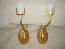 Felix Agostini Style Single Arm 24k Dore Bronze Sconce