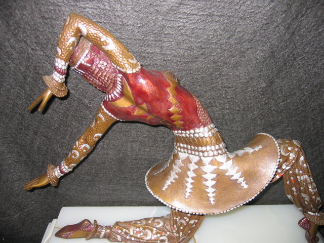 Art Deco Bronze Sculpture Karmorna by DH Chiparus