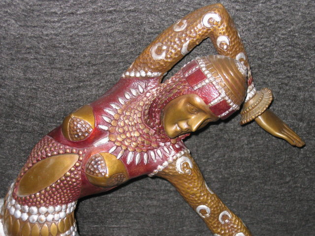 Art Deco Bronze Sculpture Karmorna by DH Chiparus