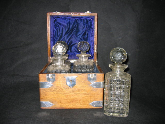 English Decanter lead Crystal Bottles
