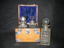 English Decanter lead Crystal Bottles