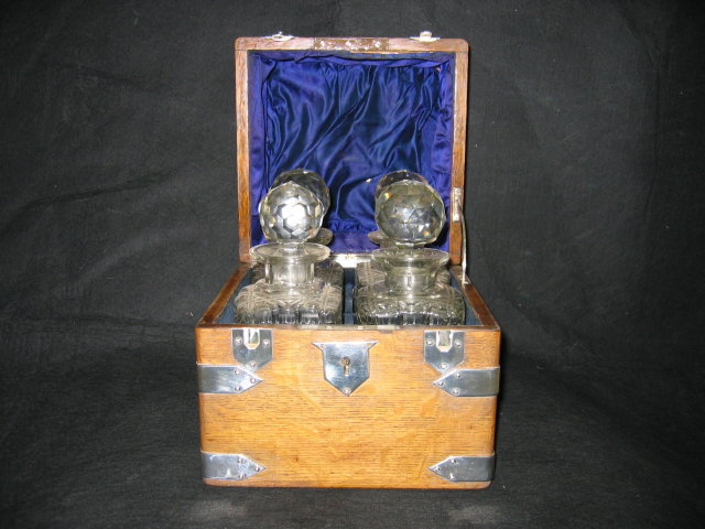 English Decanter lead Crystal Bottles