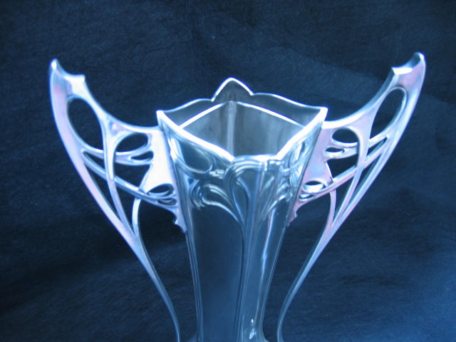 Art Nouveau Style Pewter Vases