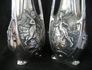 Art Nouveau Vases Silver Signed