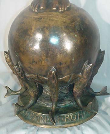 American Patinated Bronze Figure PAN OF ROHALLION by Fredrick MacMonnies