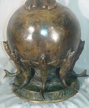 American Patinated Bronze Figure PAN OF ROHALLION by Fredrick MacMonnies