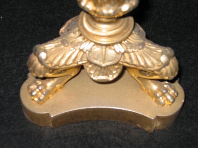 3 Lion Paws Candlesticks