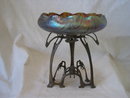 Antique Art Nouveau Loetz Glass Bowl Centerpiece