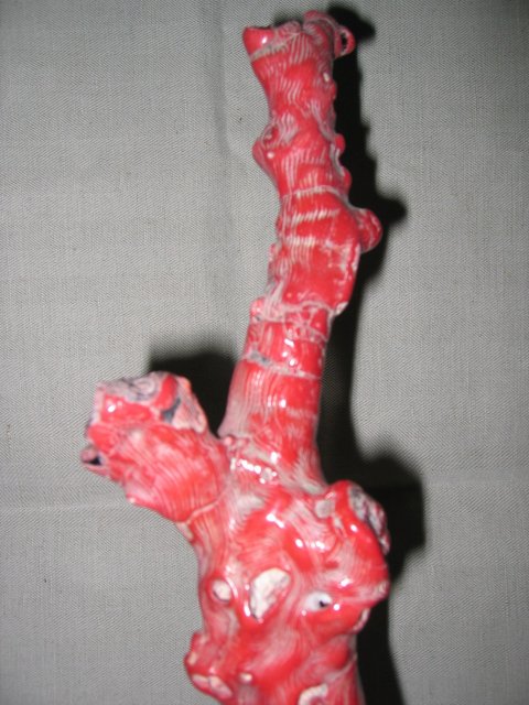 Single Arm Red Coral on Silver Box