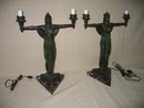 Egyptian Girl Candelabras