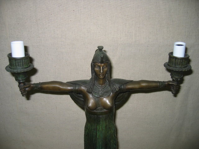 Egyptian Girl Candelabras