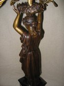Dore Gold Lady Candelabras