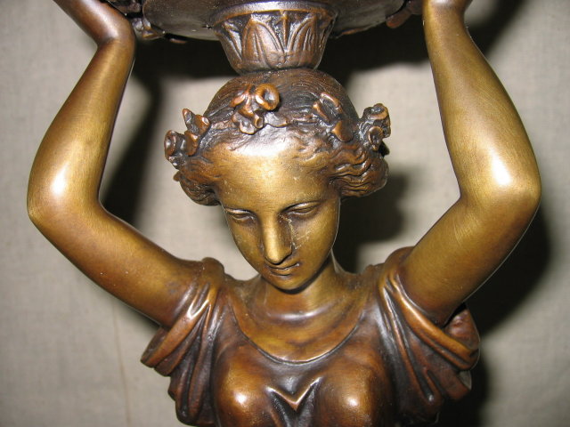 Dore Gold Lady Candelabras
