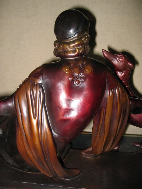 Art Deco Elegantly Seated Desdemona Bronze