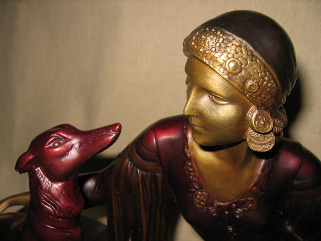 Art Deco Elegantly Seated Desdemona Bronze