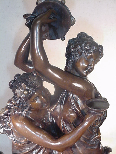 Classic Dancing Maidens Playing Tamborine