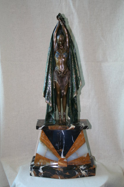 Art Deco Antenia with Cape Bronze