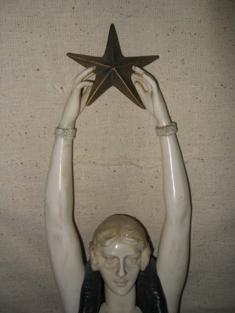 Art Deco Nordica Bronze with Polar Bears