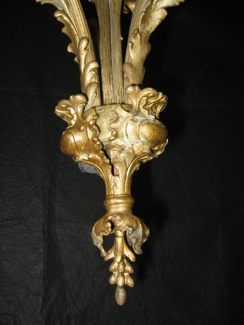 Glass Rose Shade Chandelier
