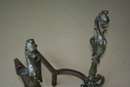 Fireplace Andirons Winged Gargoyle