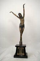Art Deco D.H. Chiparus Bronze Sculpture Egyptian Dancer
