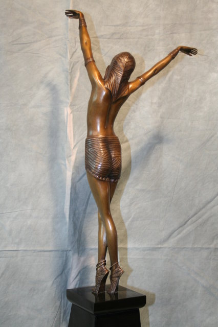 Art Deco D.H. Chiparus Bronze Sculpture Egyptian Dancer