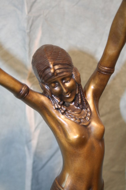 Art Deco D.H. Chiparus Bronze Sculpture Egyptian Dancer