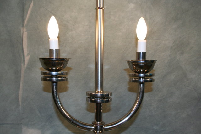 Modern Style Hi Polished Nickel Table Lamp