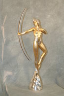 Bronze Figurine of Diana The Archer