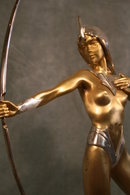 Bronze Figurine of Diana The Archer