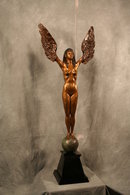 Art Deco Bronze Figurine in Egyptian Style