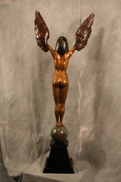 Art Deco Bronze Figurine in Egyptian Style