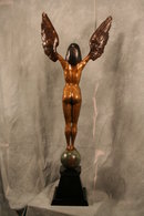 Art Deco Bronze Figurine in Egyptian Style