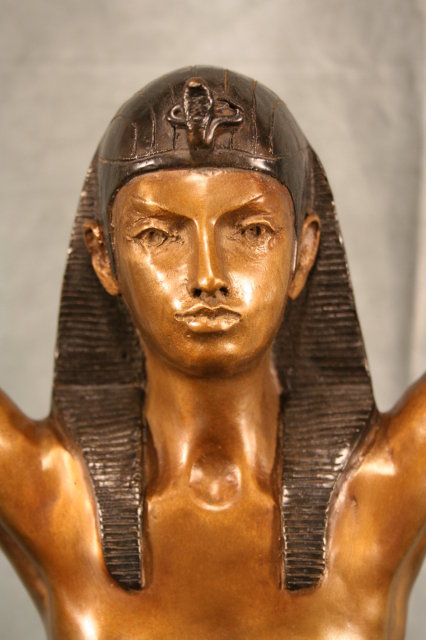 Art Deco Bronze Figurine in Egyptian Style