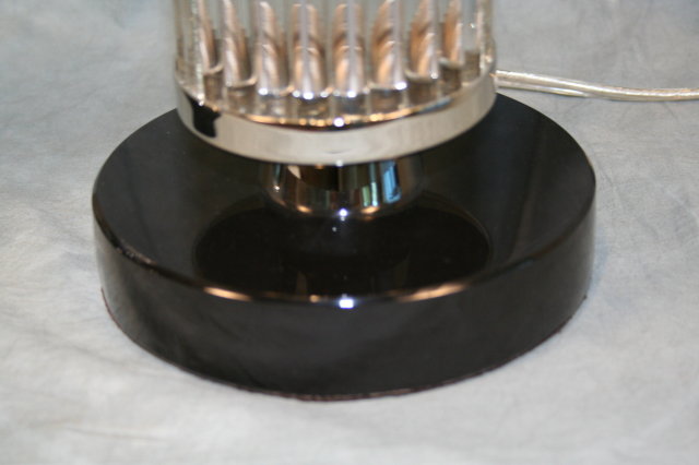 Art Deco Glass Rod Table Lamp