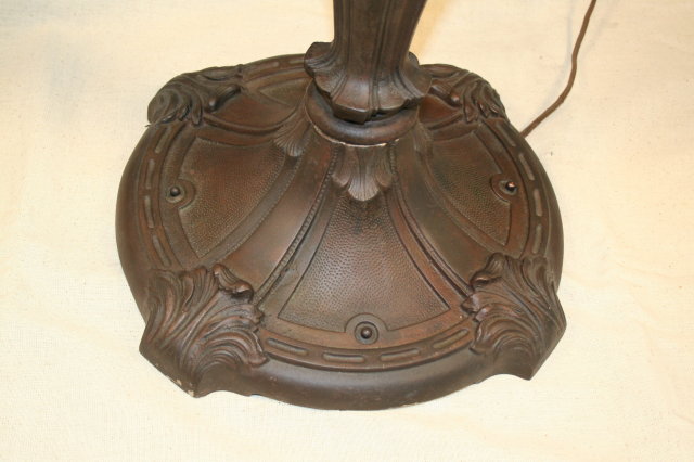 Antique 20th Century Leaded Glass Floor Lamp
