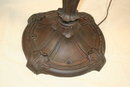 Antique 20th Century Leaded Glass Floor Lamp