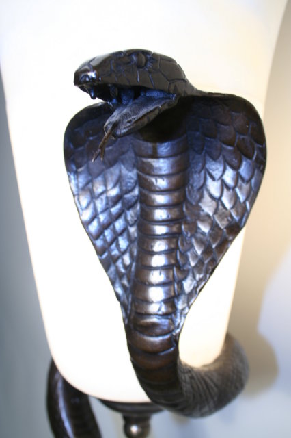Bronze Cobra Floor Lamp